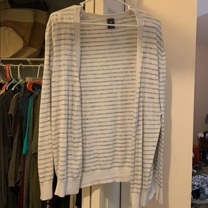 GAP white/gray cardigan